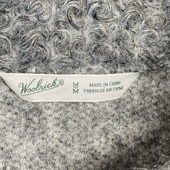 Woolrich Womens Fleece Vest Gray Zip Up Mock Neck - Picture 5 of 7